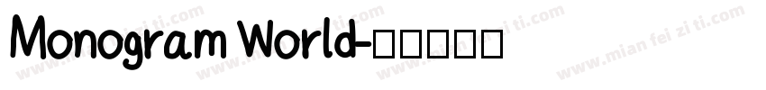 Monogram World字体转换